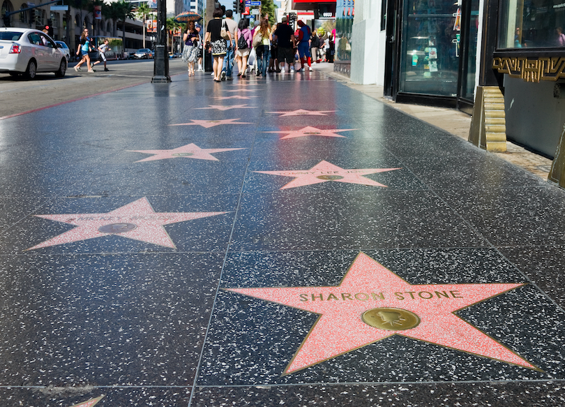 El paseo de la fama de Hollywood