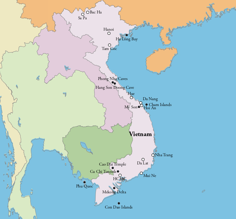 Vietnam Map