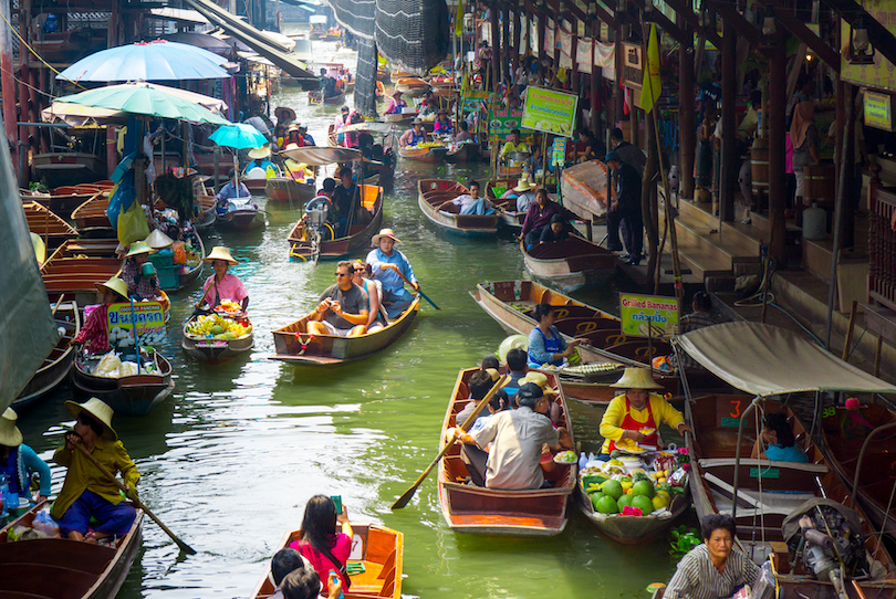 Floating Markets near Bangkok