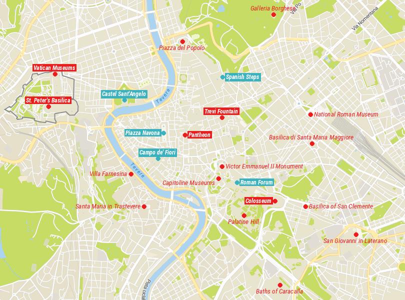 25 Top Tourist Attractions in Rome (+Map) Touropia