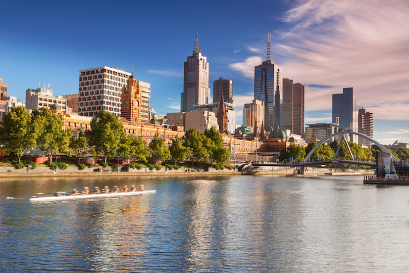 Melbourne skyline from Southbank