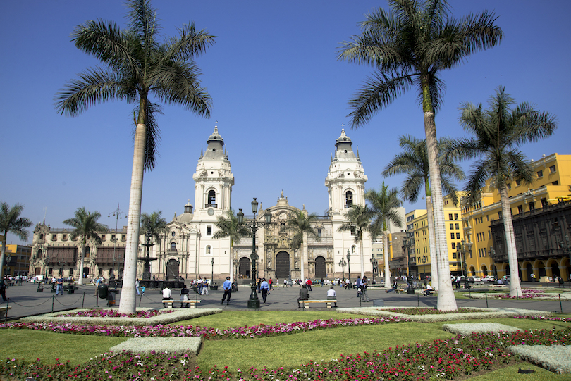 travel sites in peru Plaza de Armas in Lima