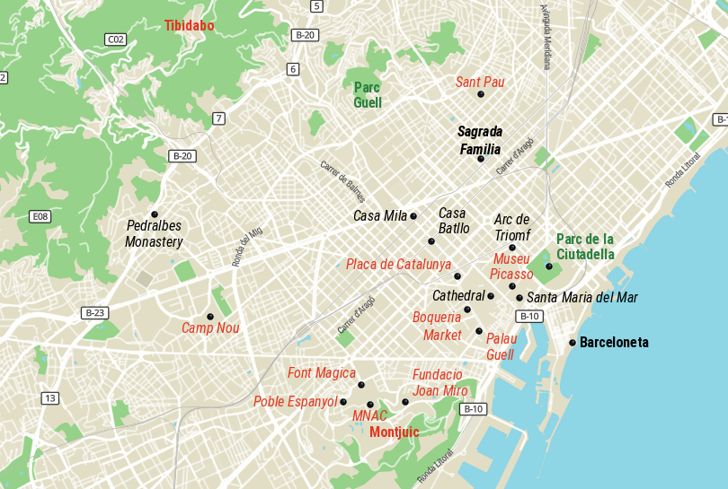 Barcelona Map