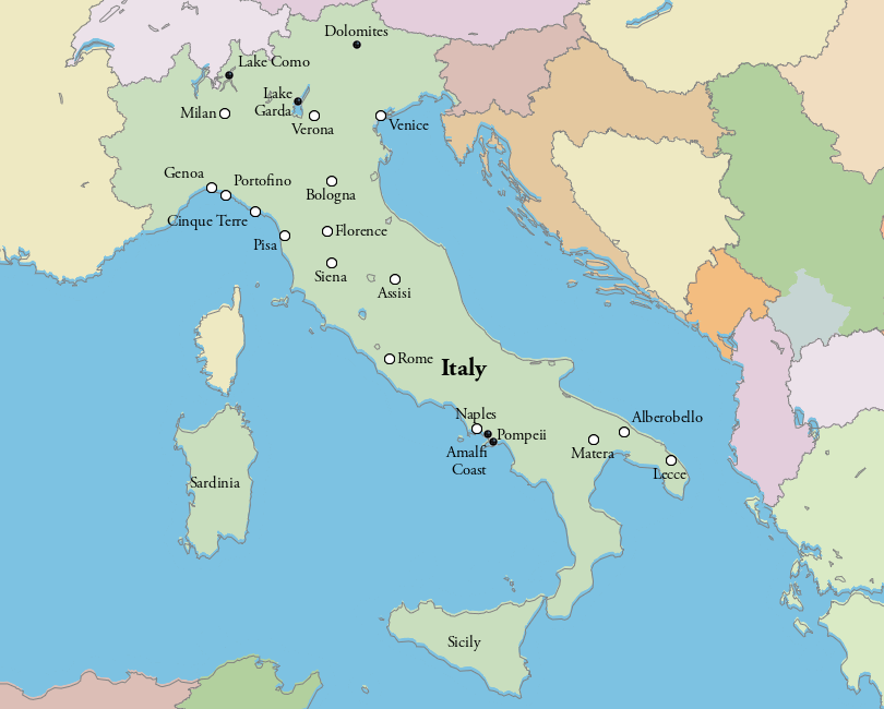 Map of Italy