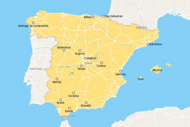 Map of Spain