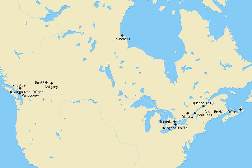 Map of Canada