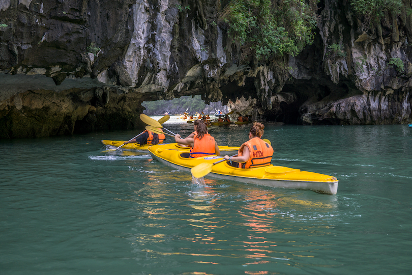 Kayak at Halong Bay