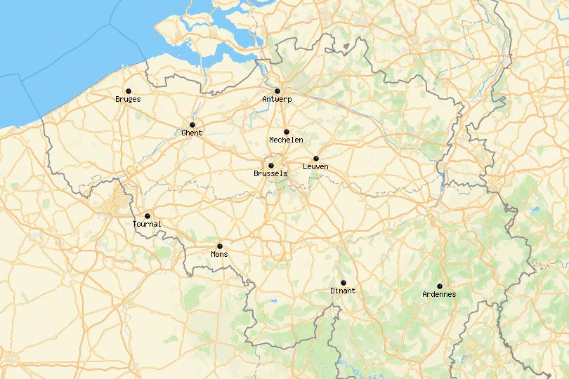 visit belgium or germany Belgium Map