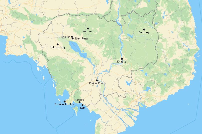 Cambodia Map