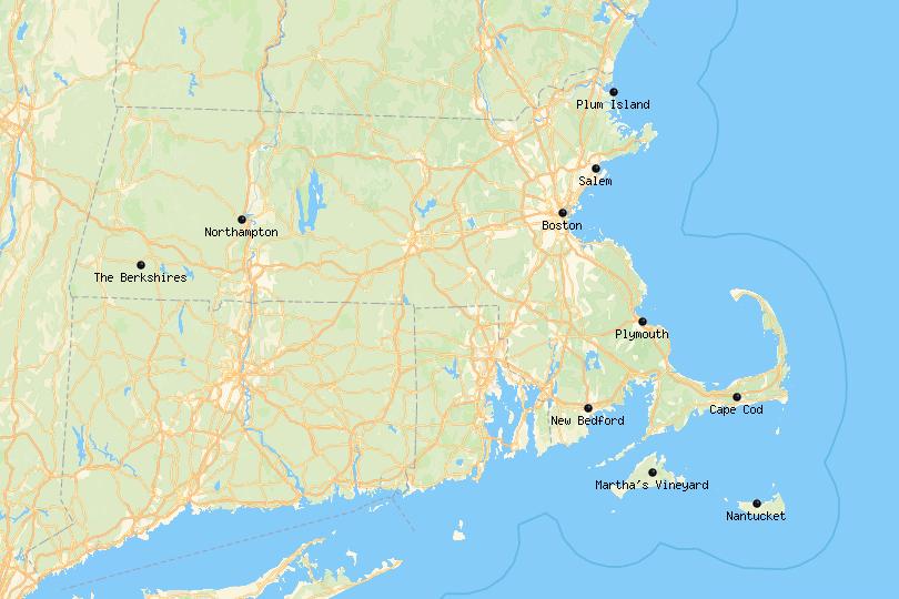 Massachusetts Map