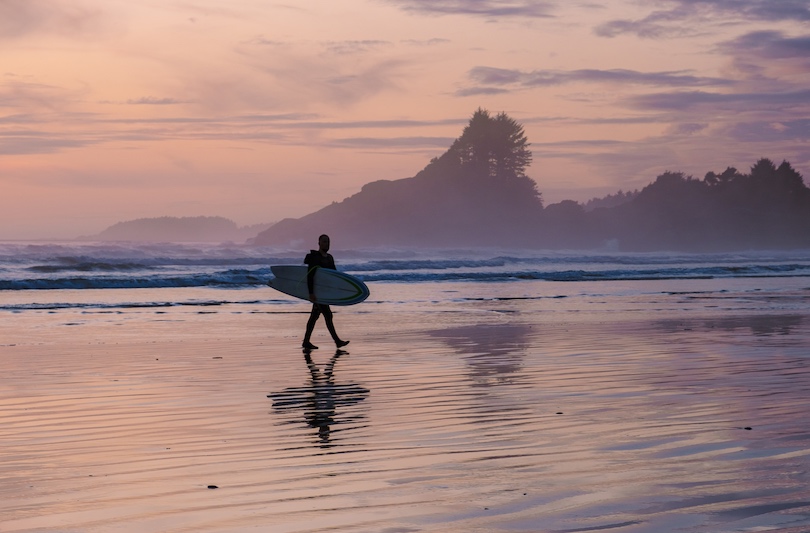 Surfing in Tofino