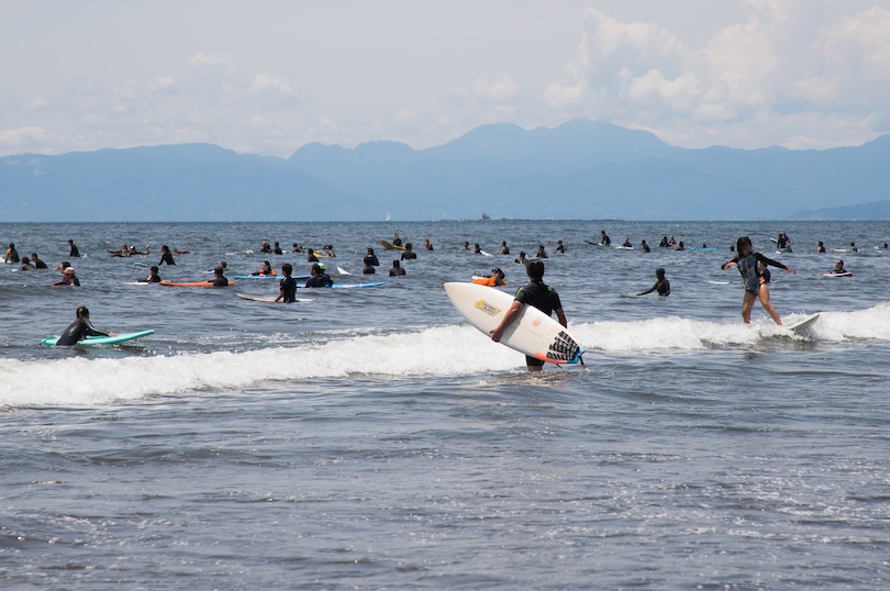 Surfing near Enoshima