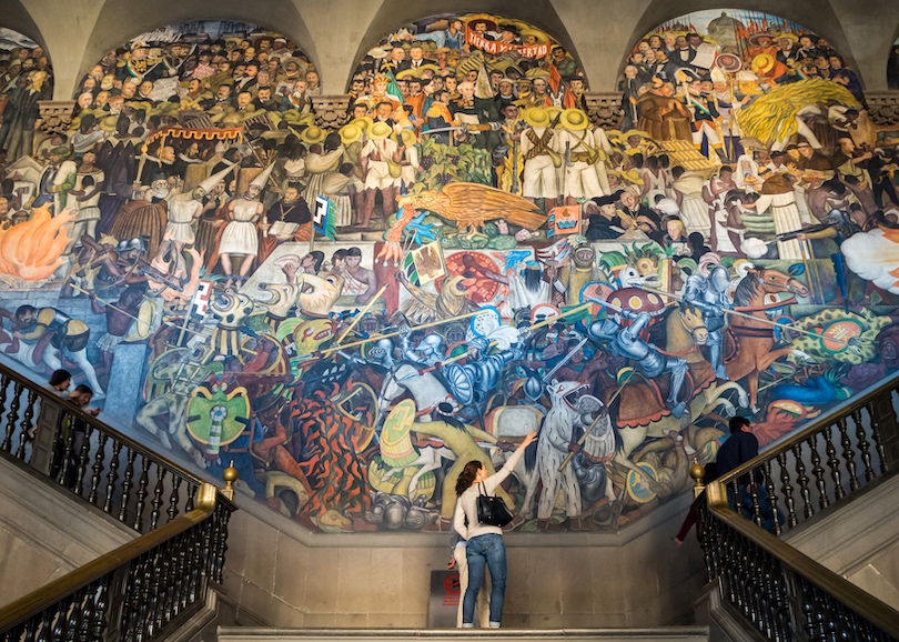 places to go visit in mexico city Palacio Nacional