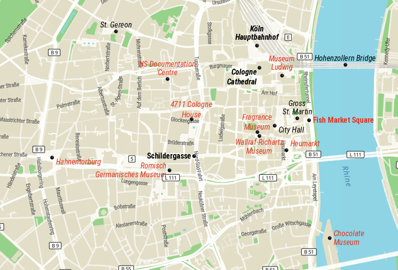 Cologne Map