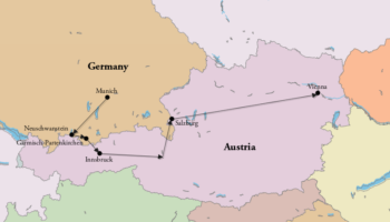 Munich to Vienna Map