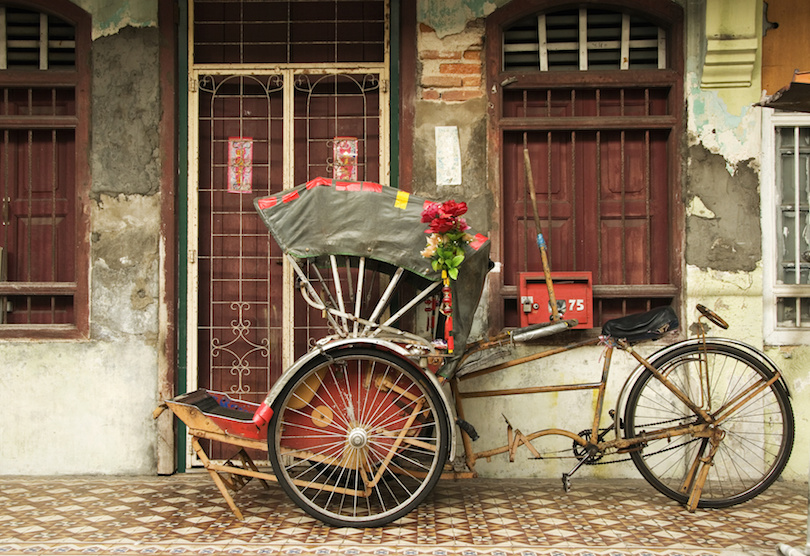 Old Trishaw in George Town, Penang