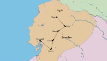2 Weeks in Ecuador Itinerary Map