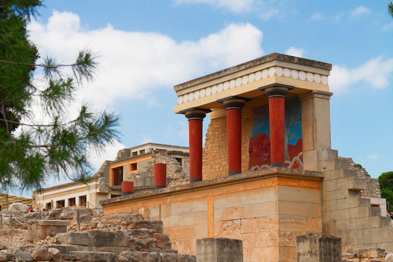 Knossos palace at Crete