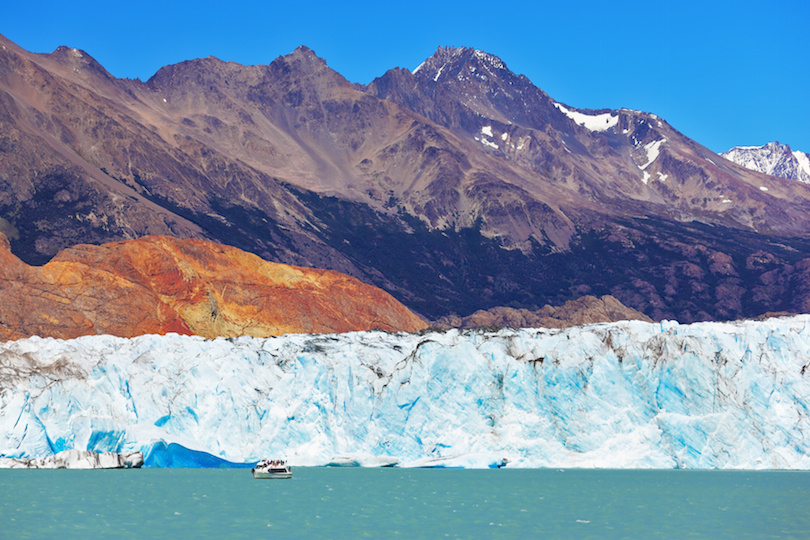 Excursion by boat at Viedma Glacier