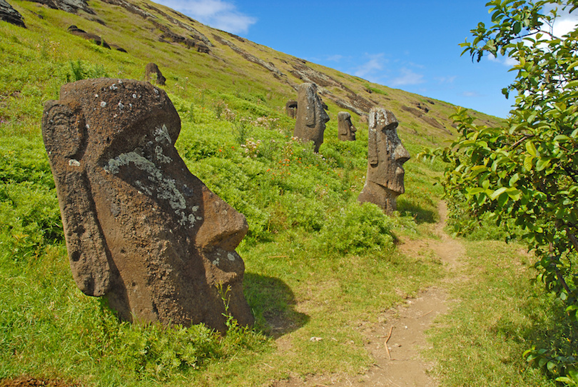 Moai-Statuen auf der Osterinsel - Rapa Nui, Chile