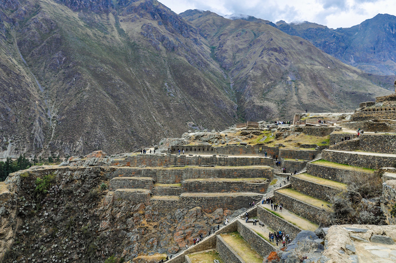Ruinas de Ollantaytambo en el Valle Sagrado, Perú