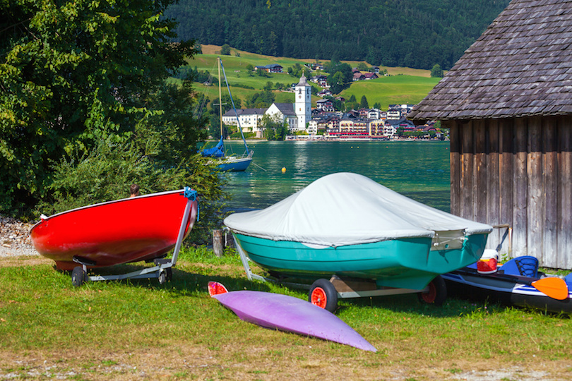 View of St. Wolfgang village