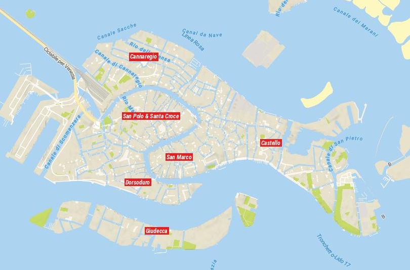 Venice area map