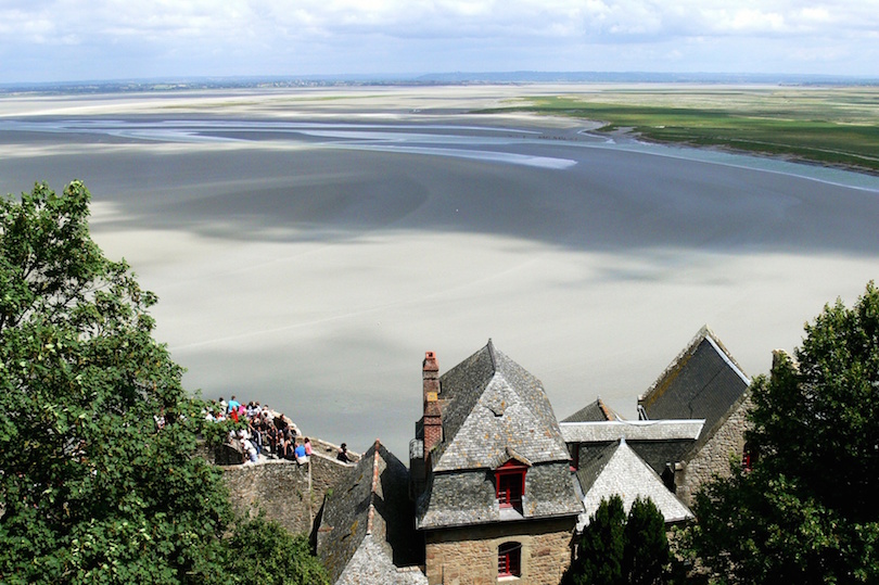 Bay of the Mont Saint-Michel at low tide, Normandy, France
