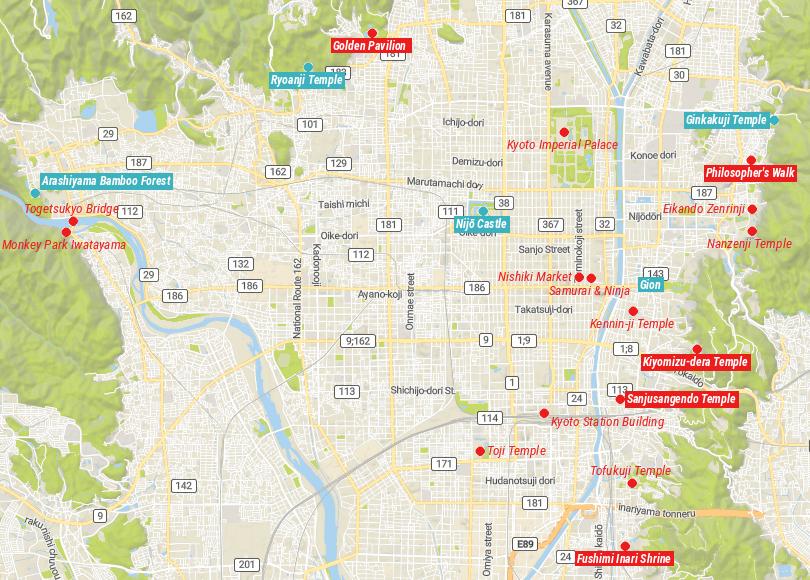 23 Top Tourist Attractions in Kyoto, Japan (+Map) - Touropia