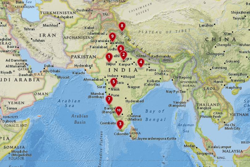 India Map Landmarks