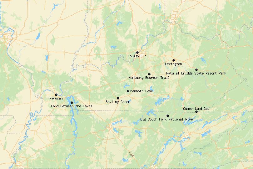 Map of Kentucky