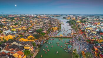 Light moon at Hoi An