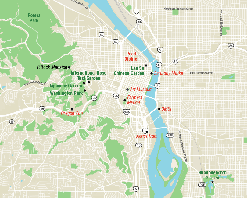 Portland Map