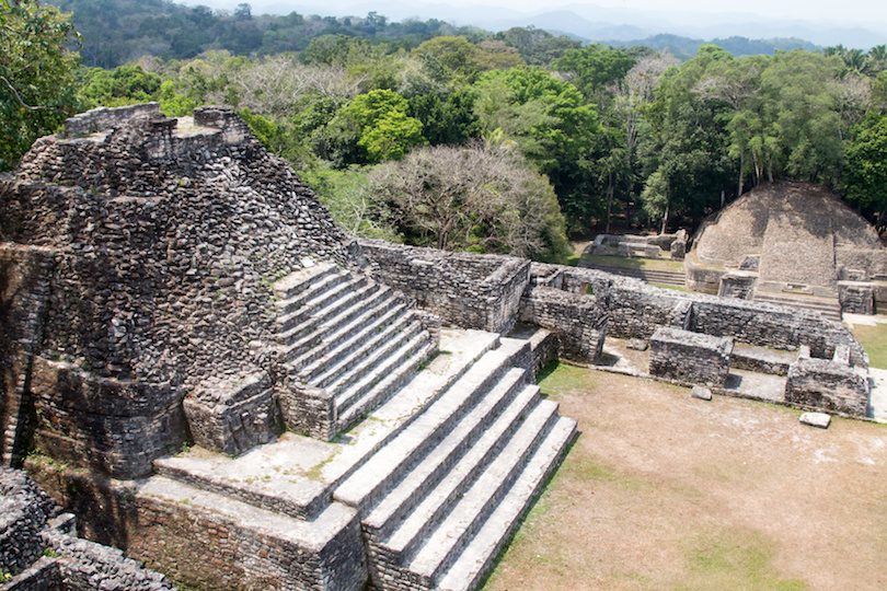 Mayan Temples at Caracol in Belize