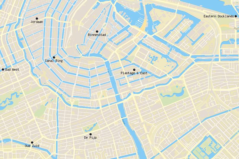 Amsterdam area map