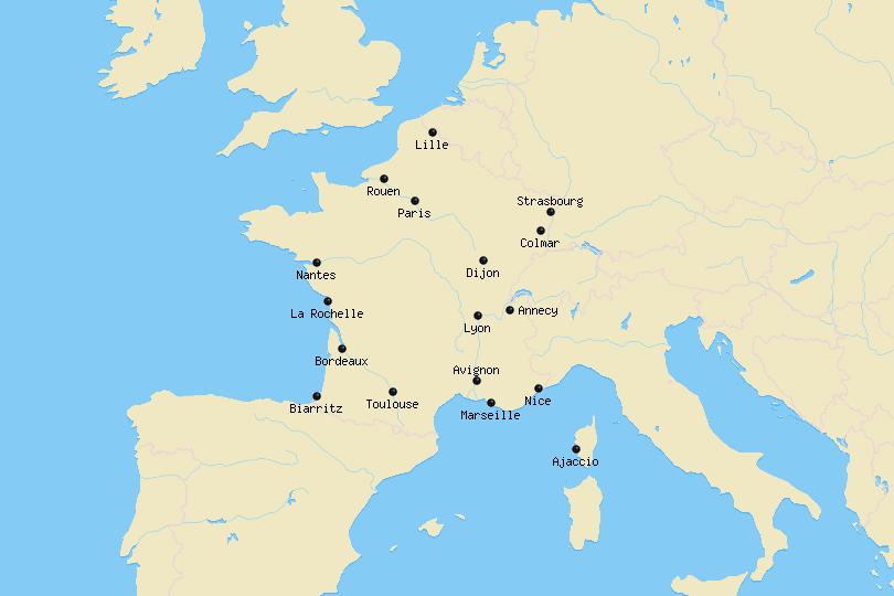 Best Cities to Visit in France (with Map) - Touropia