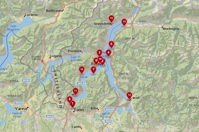 Where To Stay In Lake Como Best Towns Hotels with Map Photos 