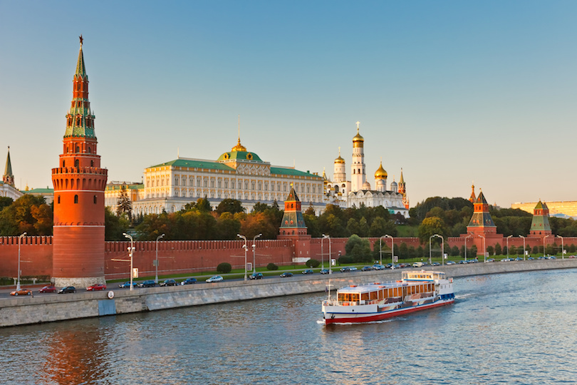 Kremlin de Moscú al atardecer