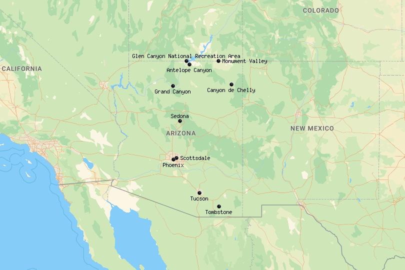 10 Best Places to Visit in Arizona (with Map & Photos) - Touropia