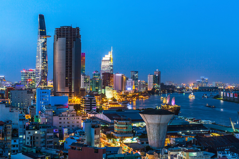 Top view of Ho Chi Minh City