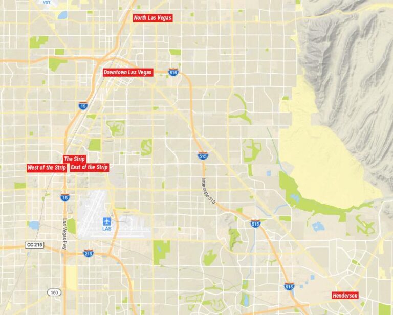 Where to Stay in Las Vegas: Best Neighborhoods & Hotels (+Map) - Touropia