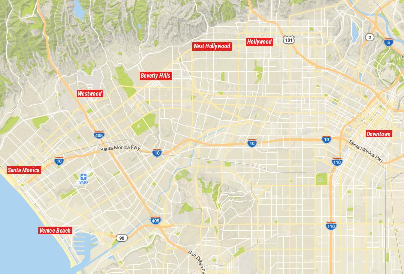 Map of Los Angeles' Neighborhoods