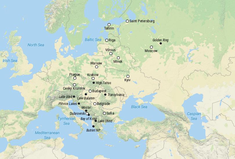 countries to visit eastern europe