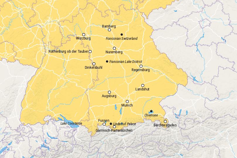 Bavaria Germany Map