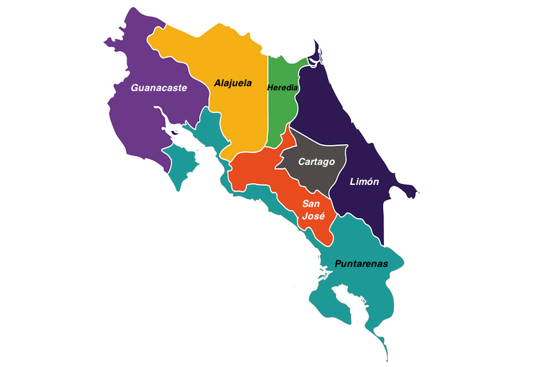 7 Most Beautiful Provinces In Costa Rica With Map Touropia 7 Most Beautiful Provinces In Costa Rica With Map Touropia