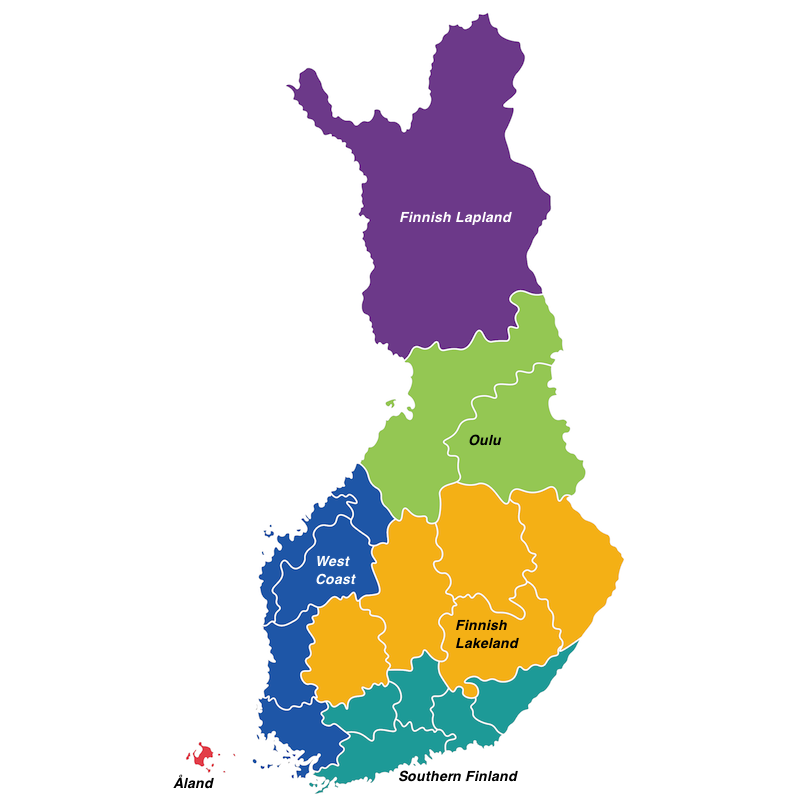 finland regions map