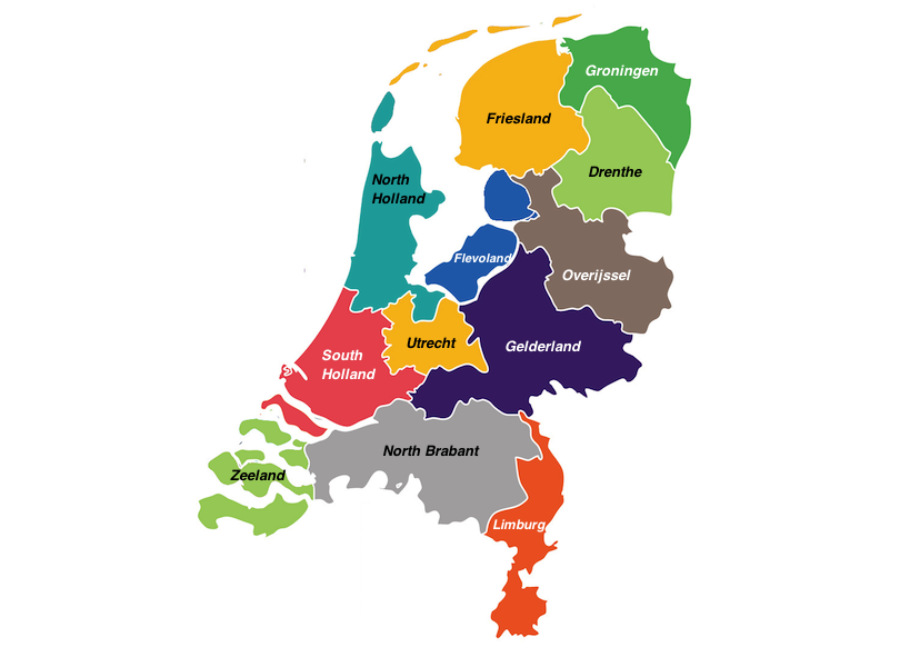 regions in the Netherlands