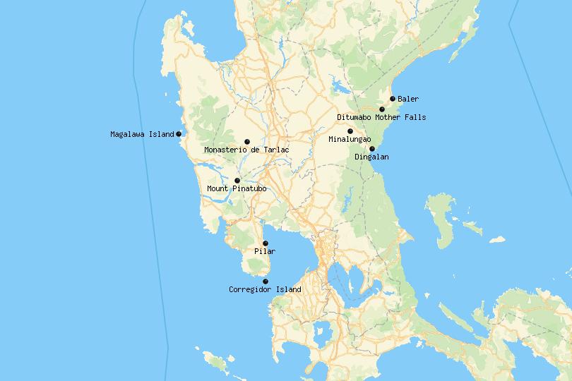 Central Luzon map