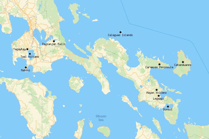 Southern Luzon Map