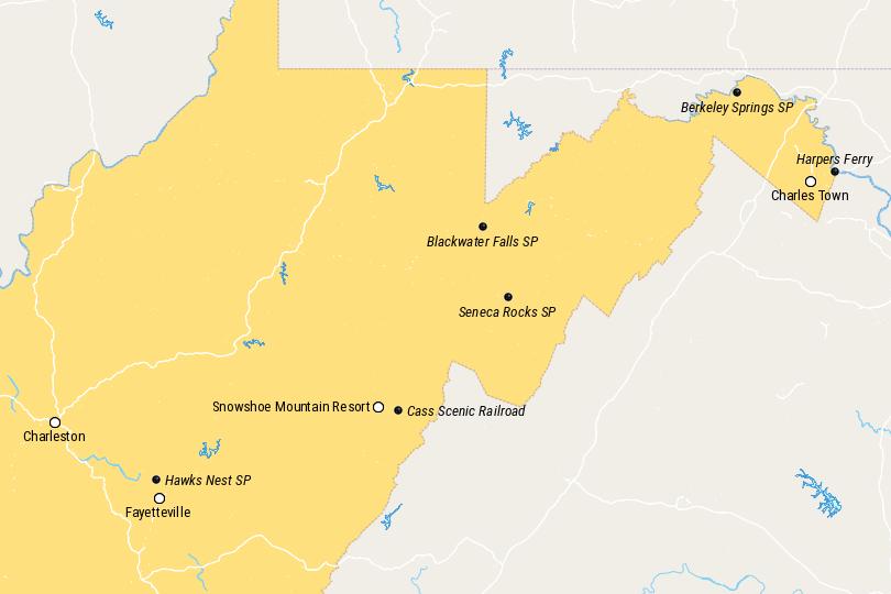 wv living tourist regions